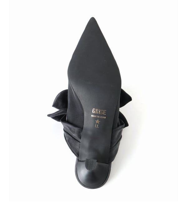 GRISE「《WEB+一部店舗限定》GRISE ポインテッド DOUBLE BOW ミュール」|パンプス|