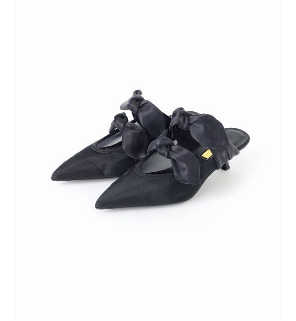 GRISE「《WEB+一部店舗限定》GRISE ポインテッド DOUBLE BOW ミュール」|パンプス|