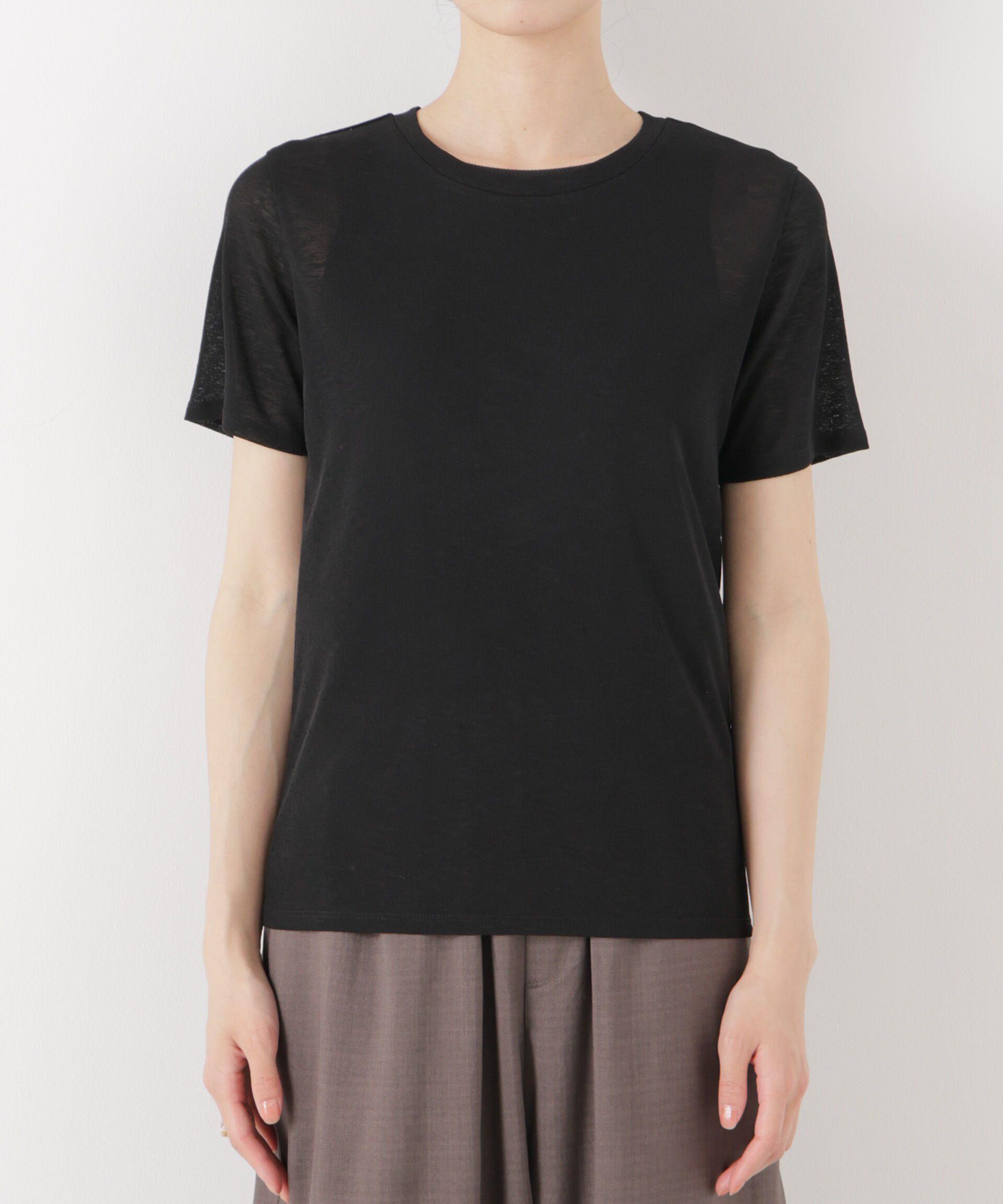 nano･universe「スラブシアー半袖Tシャツ」|Tシャツ・カットソー|