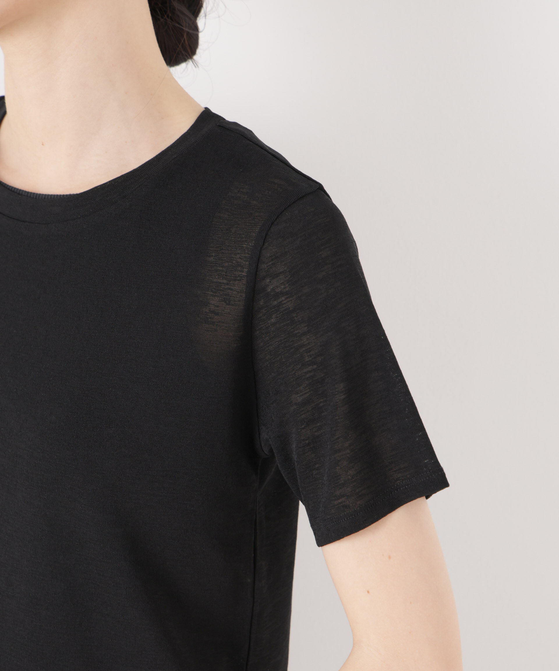 nano･universe「スラブシアー半袖Tシャツ」|Tシャツ・カットソー|
