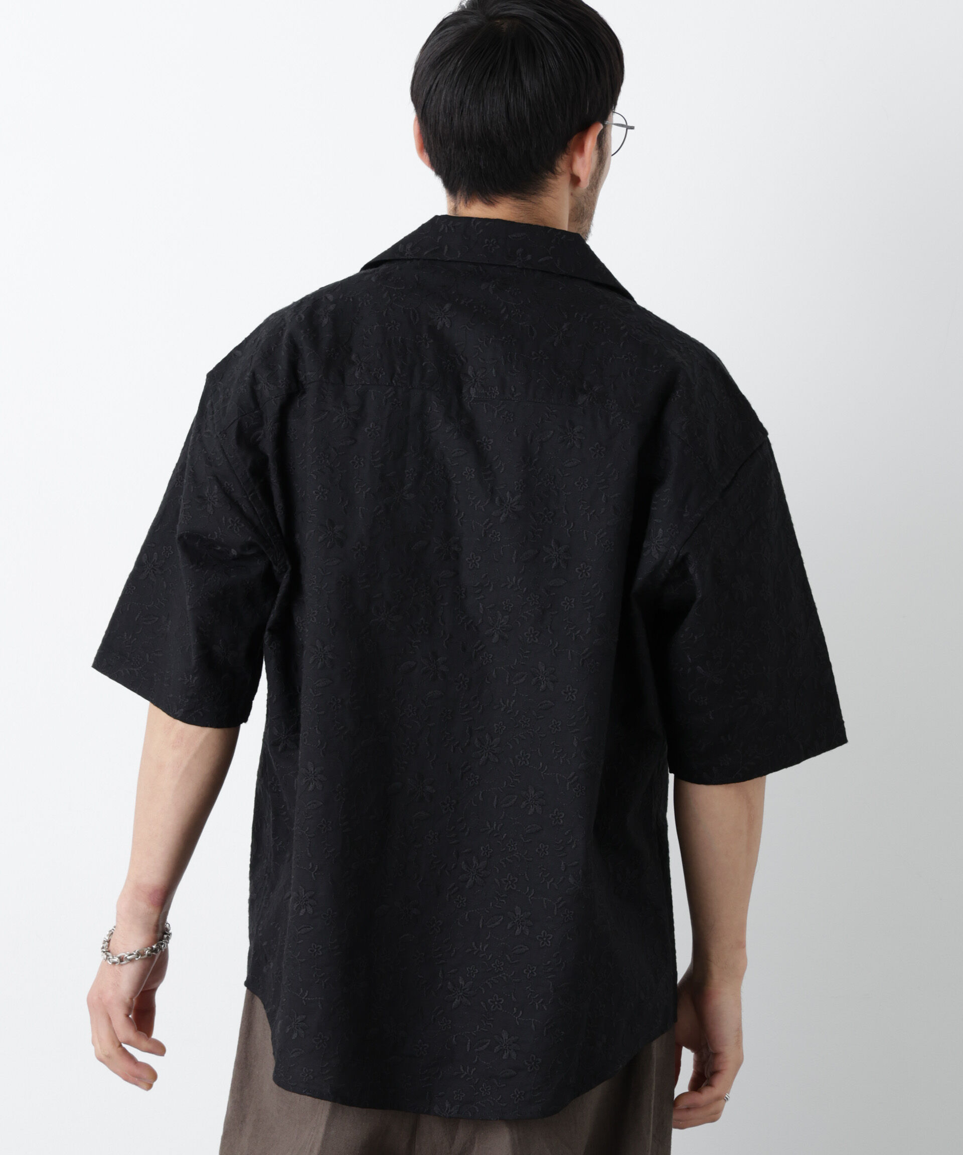 nano･universe「｢OtoNANO｣&times;masoret総柄刺繍シャツ(セットアップ可)」|シャツ・ブラウス|