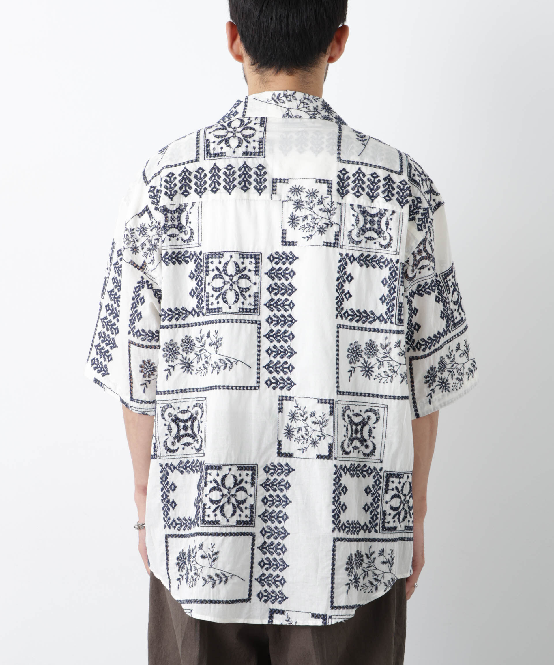 nano･universe「｢OtoNANO｣&times;masoret アイレット刺繍シャツ」|シャツ・ブラウス|