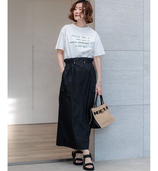 23区「リラクシーシルエット メッセージ ロゴTシャツ」|Tシャツ・カットソー|