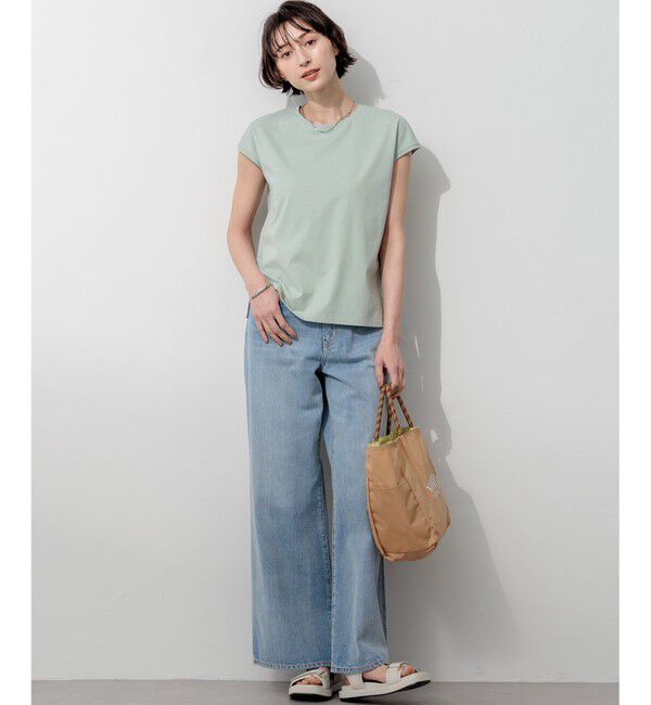 23区「ハイエンド フレンチスリーブ Tシャツ」|Tシャツ・カットソー|