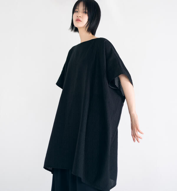  「eunoia｜ボートネックポンチョ WOMEN」|シャツ・ブラウス|