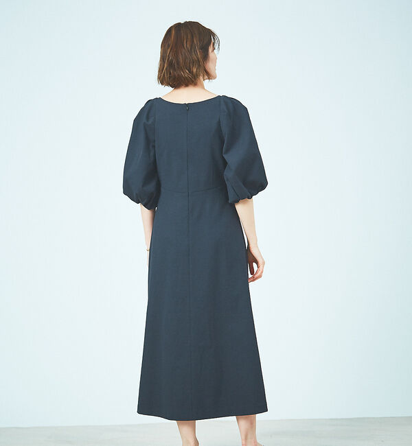 Rouge vif「ボリュームスリーブシェルタリングワンピース」|ワンピース|