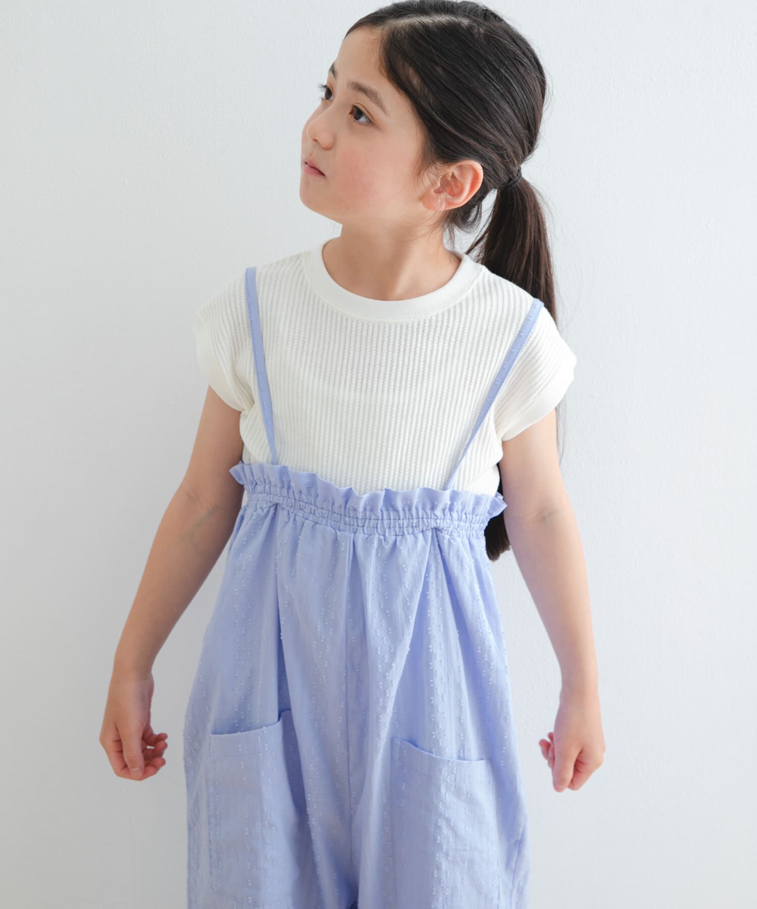 URBAN RESEARCH DOORS「フリルバギーキャミサロペット(KIDS)」|ワンピース|