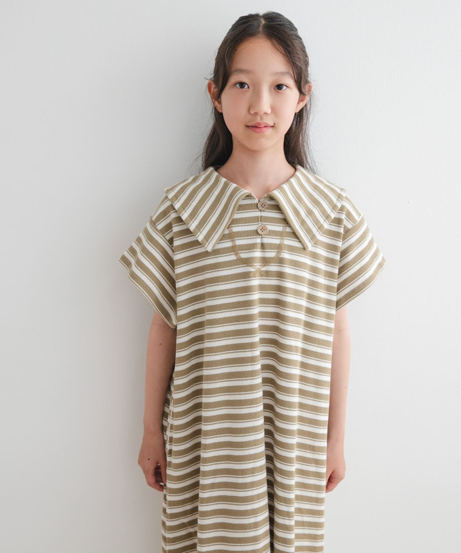 URBAN RESEARCH DOORS「『WEB/一部店舗限定サイズ』セーラーカラーカットワンピース(KIDS)」|ワンピース|