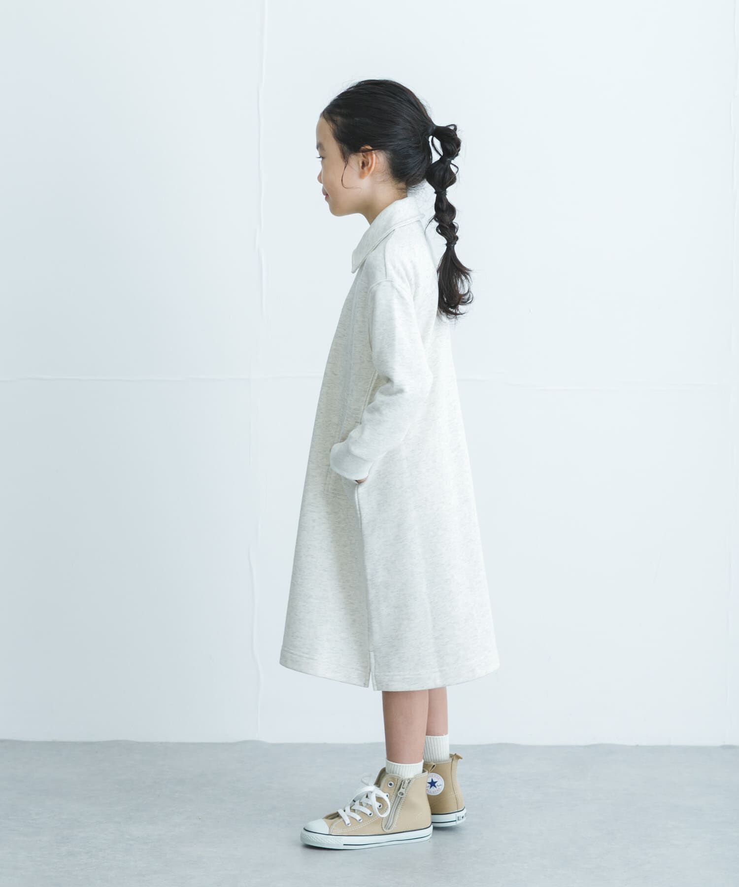 URBAN RESEARCH DOORS「『WEB/一部店舗限定サイズ』裏毛ハーフジップワンピース(KIDS)」|ワンピース|