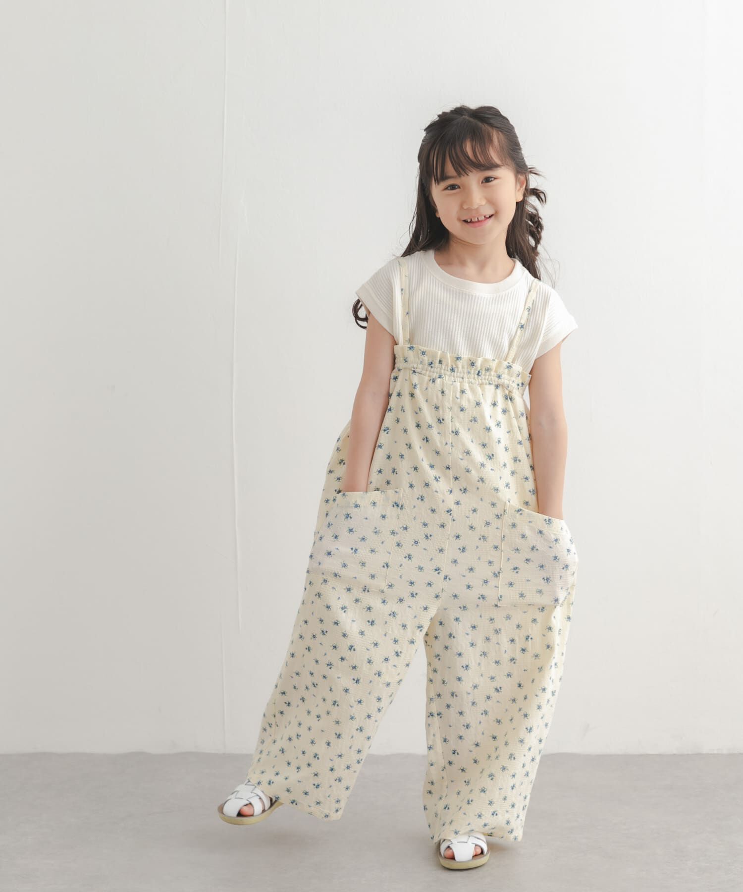 URBAN RESEARCH DOORS「フリルバギーキャミサロペット(KIDS)」|ワンピース|