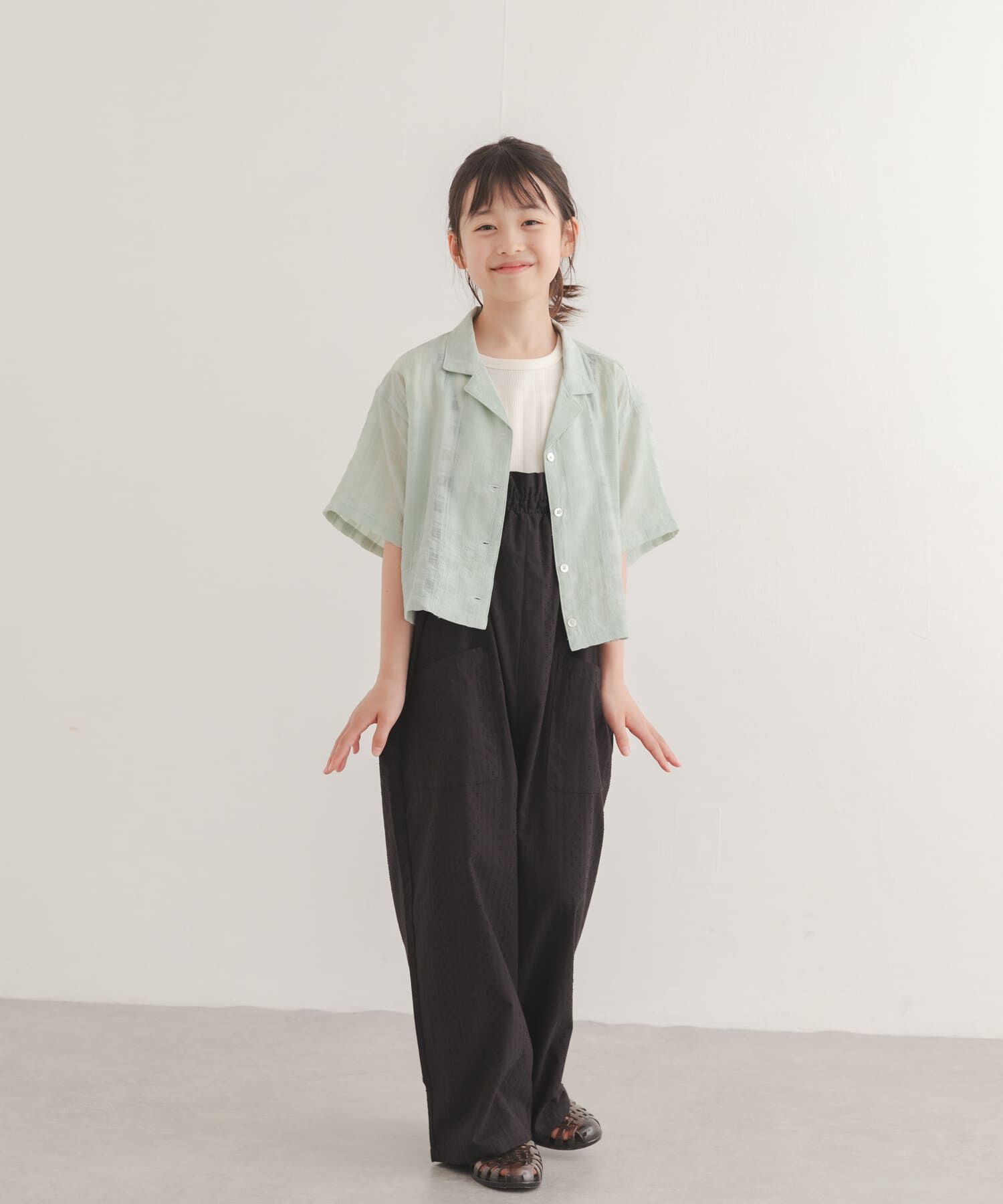 URBAN RESEARCH DOORS「フリルバギーキャミサロペット(KIDS)」|ワンピース|