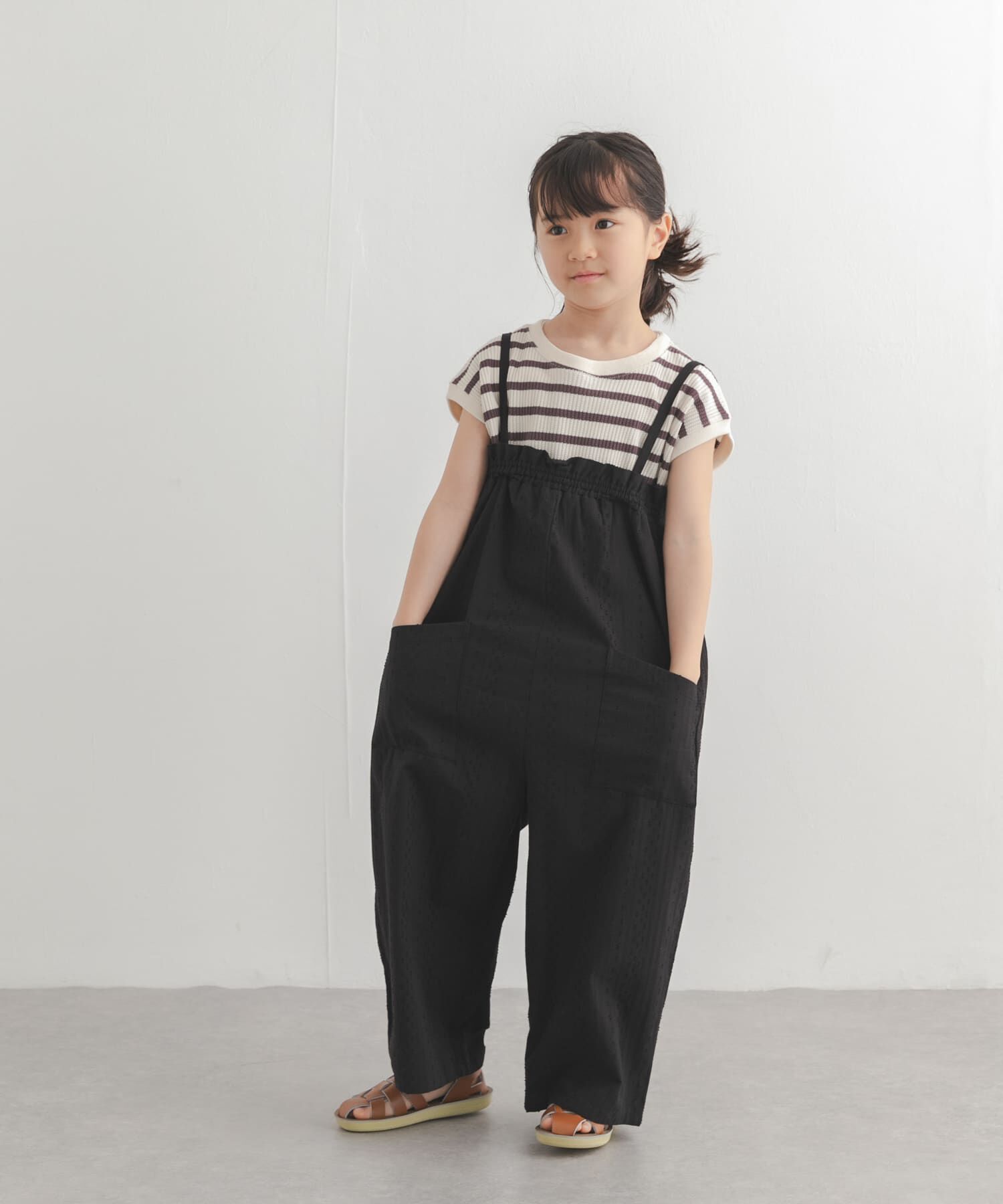 URBAN RESEARCH DOORS「フリルバギーキャミサロペット(KIDS)」|ワンピース|