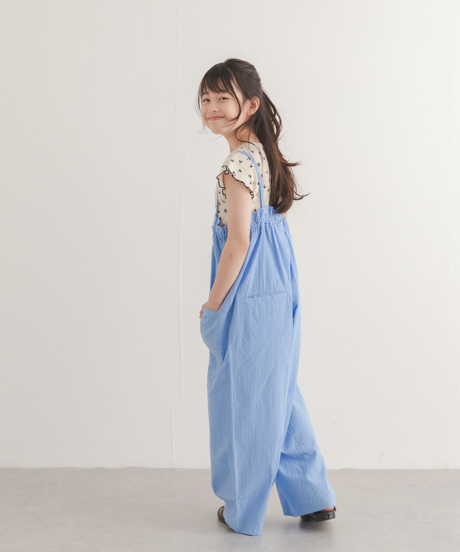 URBAN RESEARCH DOORS「フリルバギーキャミサロペット(KIDS)」|ワンピース|