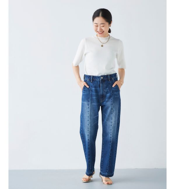  「センターシームストレートデニムパンツ」|デニム|