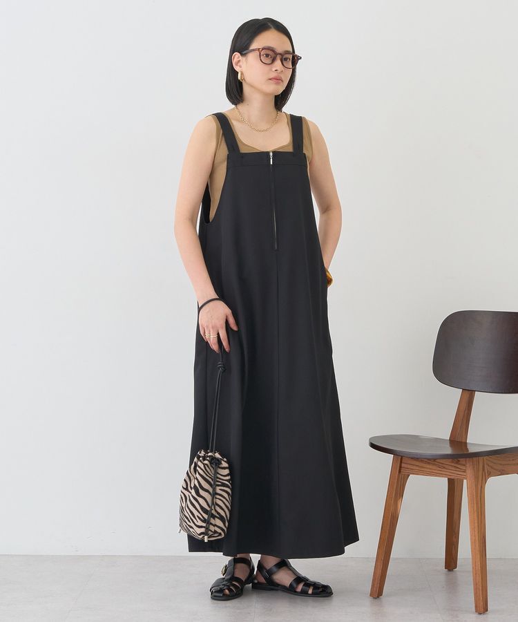 AMERICAN HOLIC「【前後2WAY】ZIPジャンスカ」|ジャンパースカート|Black