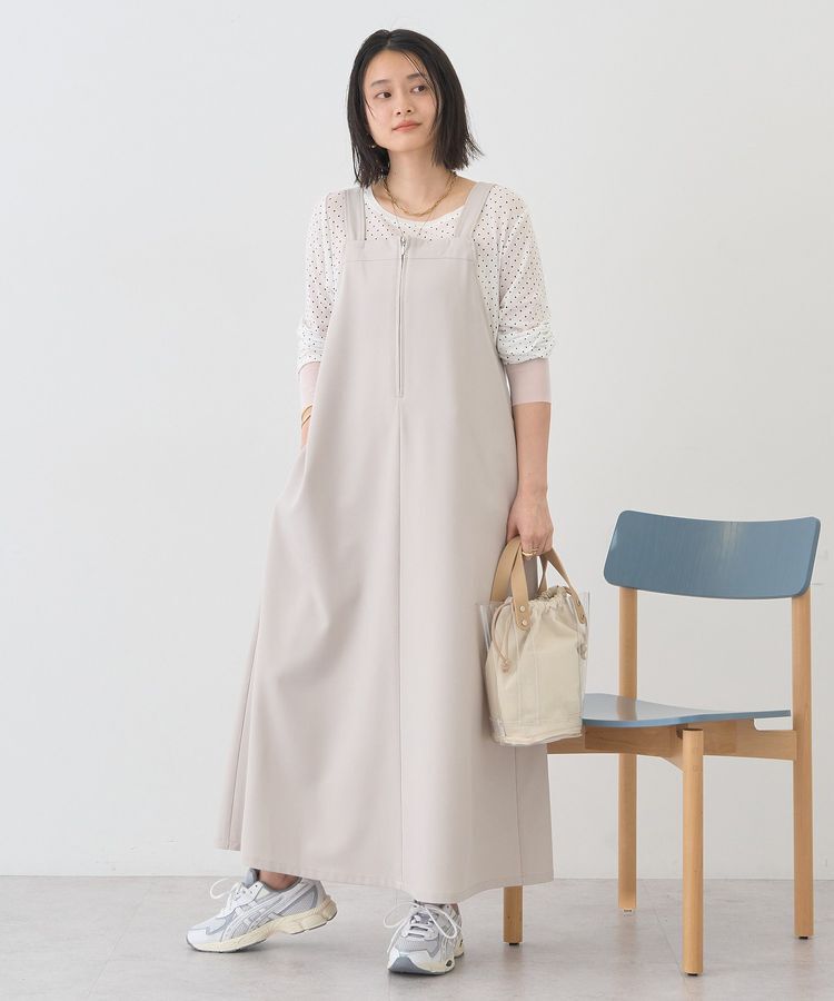 AMERICAN HOLIC「【前後2WAY】ZIPジャンスカ」|ジャンパースカート|Gray Beige
