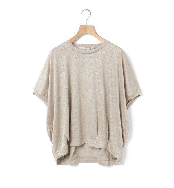 MidiUmi「MidiUmi リネンコクーンプルオーバー」|Tシャツ・カットソー|ベージュ
