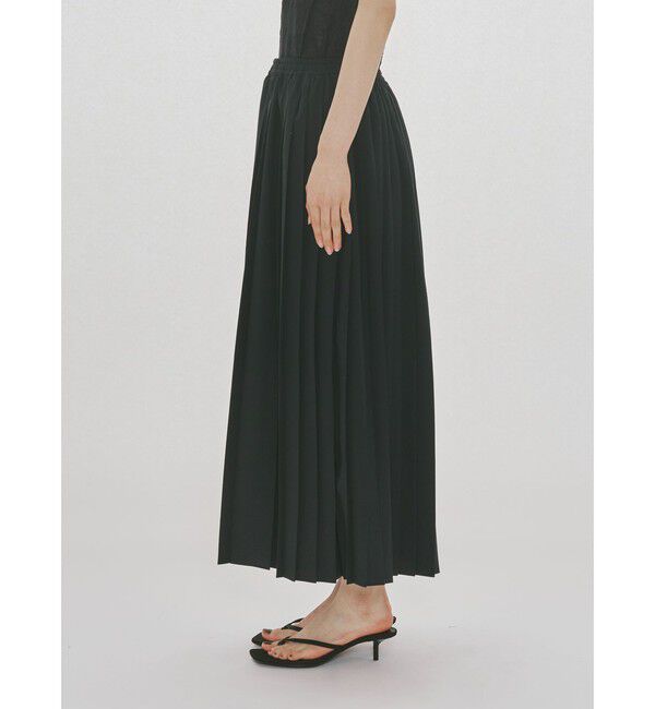 MIDIUMISOLID「MIDIUMISOLID for Ladies アシンメトリープリーツスカート」|スカート|