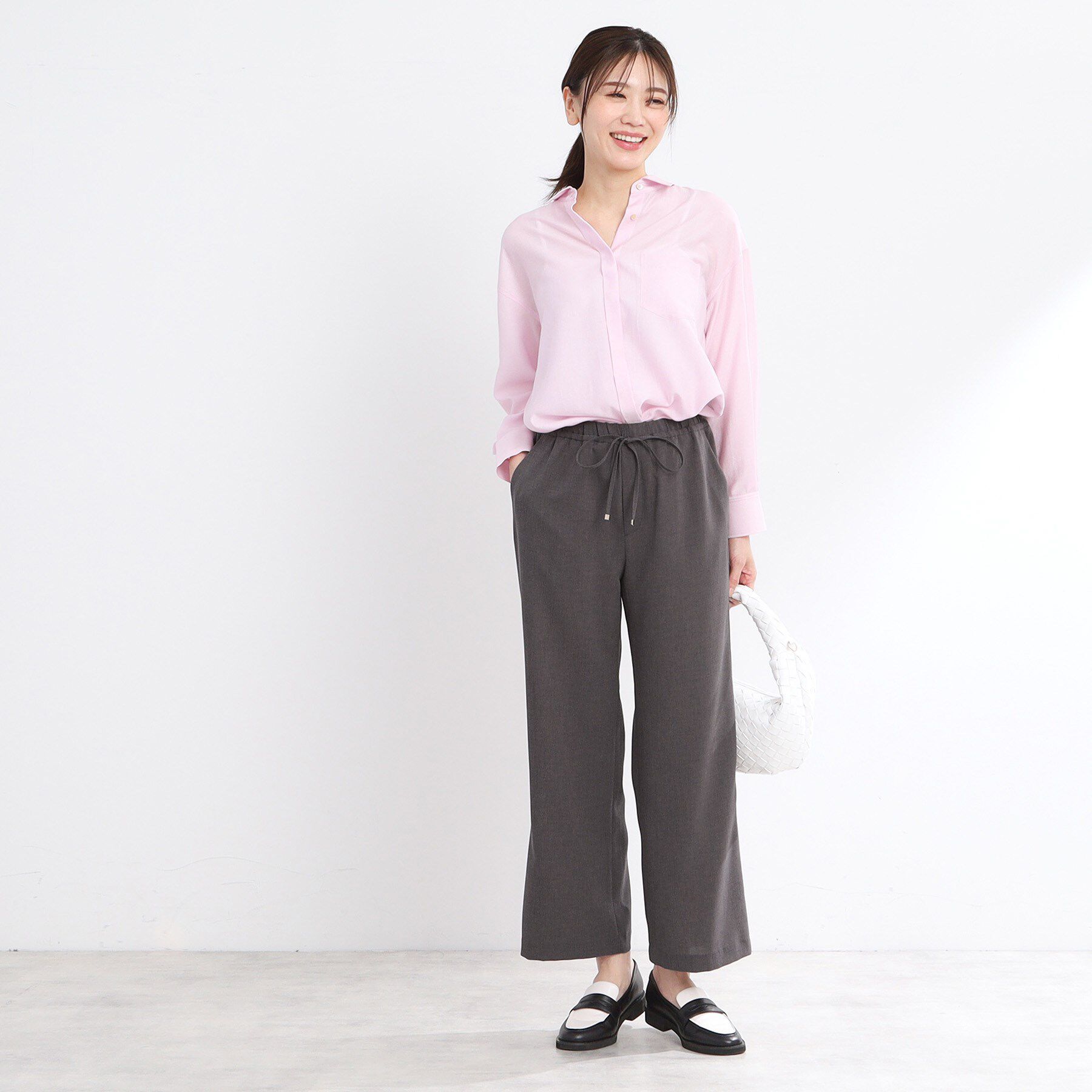 Reflect「【マシンウォッシュ可／ウエスト総ゴム】すっきり見えワイドシルエットパンツ」|その他|