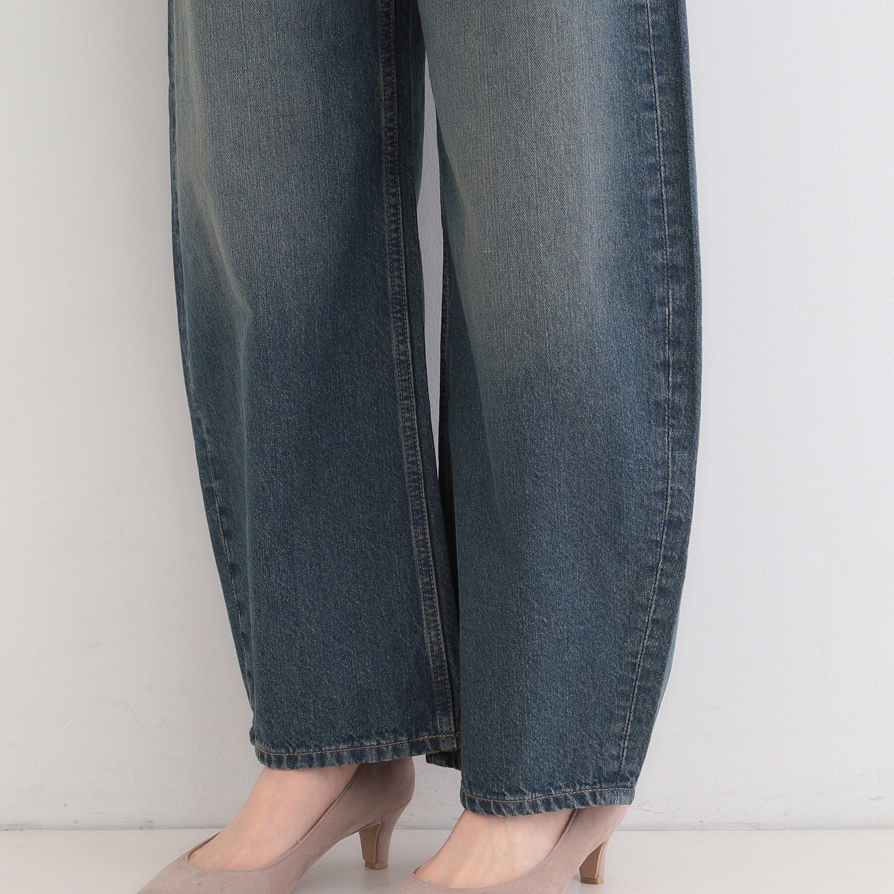 SHOO･LA･RUE「【SHOO・LA・RUE DENIM/高レビュー】ゆるっと決まる こなれカーブデニムパンツ」|デニム|