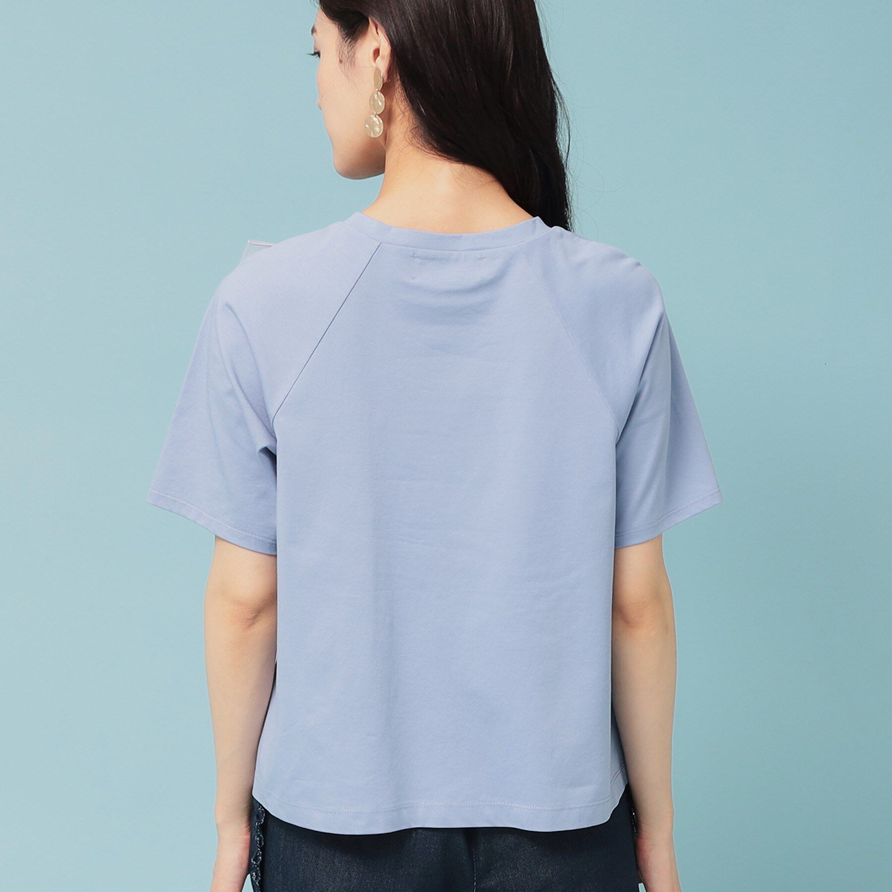 SunaUna「【オーガンジーラッフル】大人フェミニンTシャツ」|Tシャツ・カットソー|