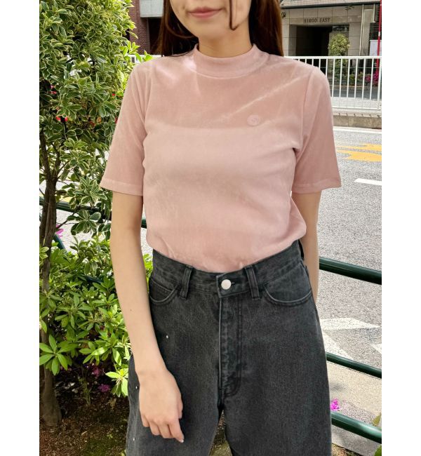 CALNAMUR「TULLE FLOCKING EMB TOPS/チュールフロッキングエンブロイダリートップス」|Tシャツ・カットソー|