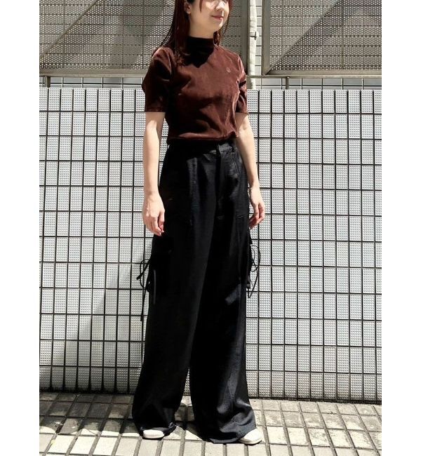 CALNAMUR「TULLE FLOCKING EMB TOPS/チュールフロッキングエンブロイダリートップス」|Tシャツ・カットソー|