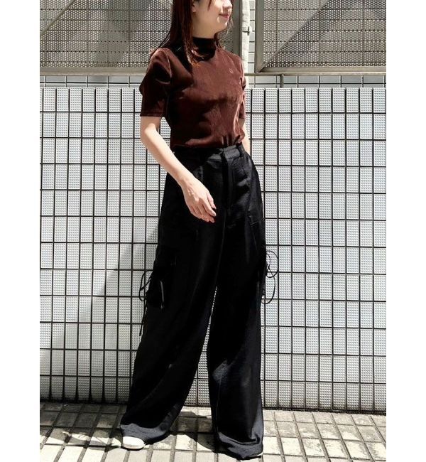CALNAMUR「TULLE FLOCKING EMB TOPS/チュールフロッキングエンブロイダリートップス」|Tシャツ・カットソー|