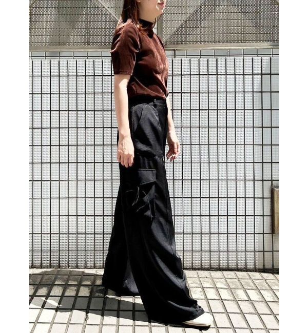 CALNAMUR「TULLE FLOCKING EMB TOPS/チュールフロッキングエンブロイダリートップス」|Tシャツ・カットソー|