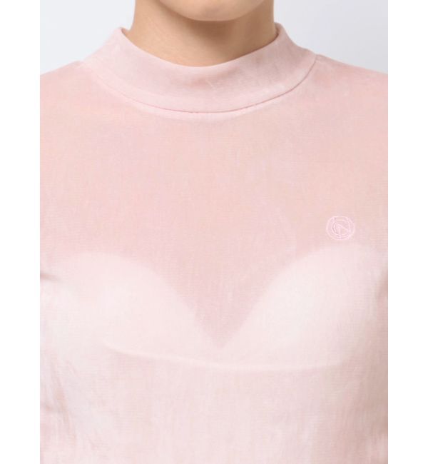 CALNAMUR「TULLE FLOCKING EMB TOPS/チュールフロッキングエンブロイダリートップス」|Tシャツ・カットソー|