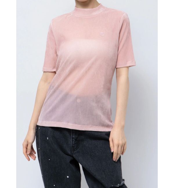 CALNAMUR「TULLE FLOCKING EMB TOPS/チュールフロッキングエンブロイダリートップス」|Tシャツ・カットソー|