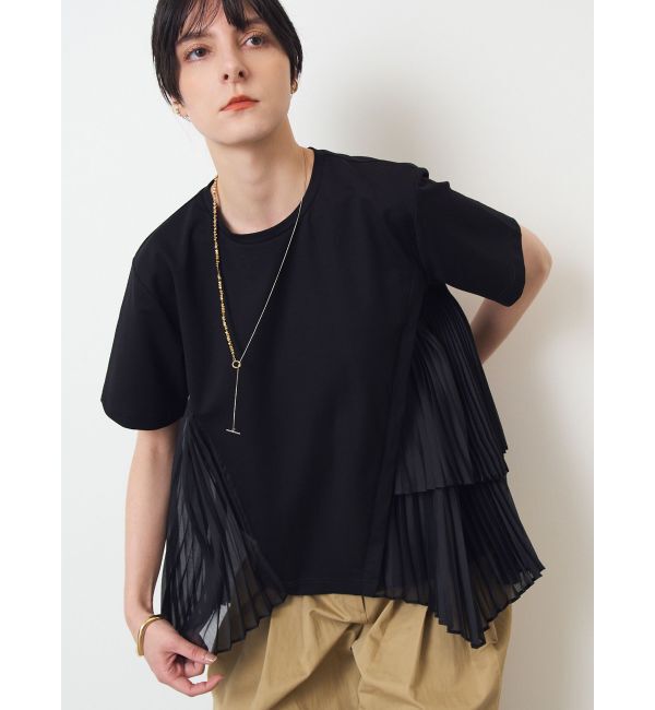 ELENDEEK「PLEAT DOCKING CS」|Tシャツ・カットソー|