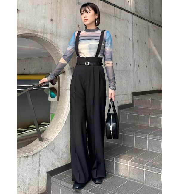 MURUA「フェイクレザーベルトサスペンダーパンツ【セット販売対象】」|その他|
