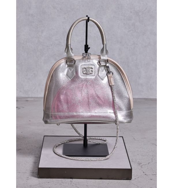 GYDA「SymmetryGYDA GLITTERクリアBAG」|ハンドバッグ|クリア