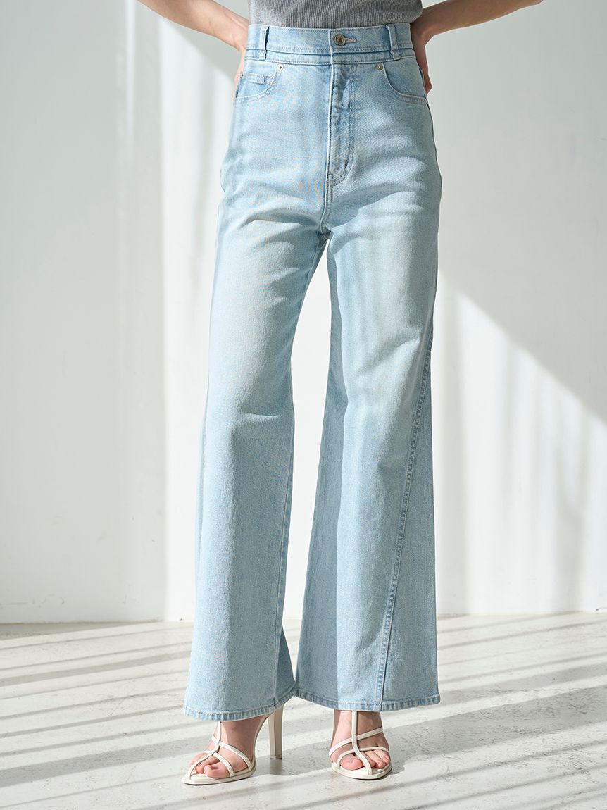 SNIDEL「【00サイズあり】Sustainableストレッチフレアデニムパンツ」|デニム|
