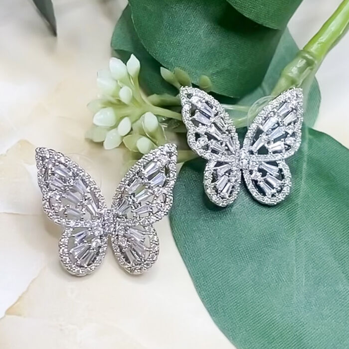 BACKYARD FAMILY「Just Married ピアス E-110 通販 スタッドピアス バタフライ 蝶々 レディース」|ピアス|