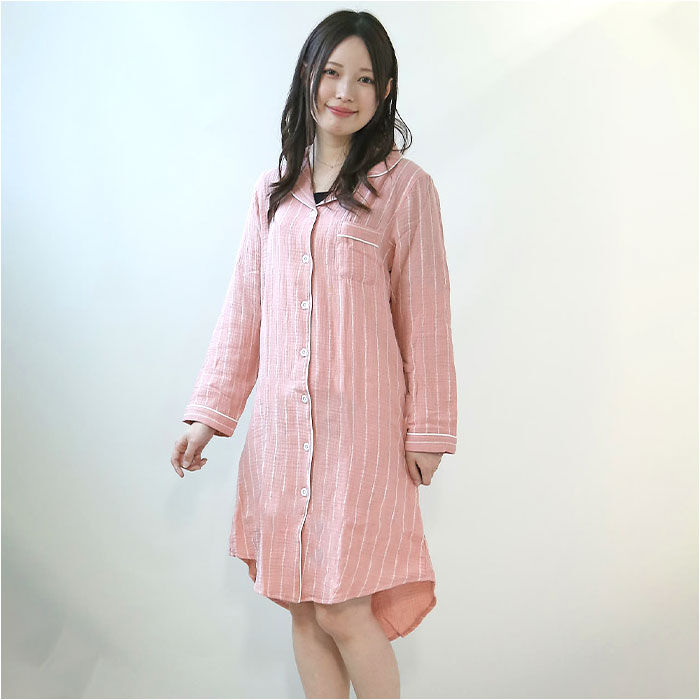 BACKYARD FAMILY「パジャマ ワンピース レディース 通販 ルームワンピース ルームウェア ロングシャツ 室内着」|ルームウェア|