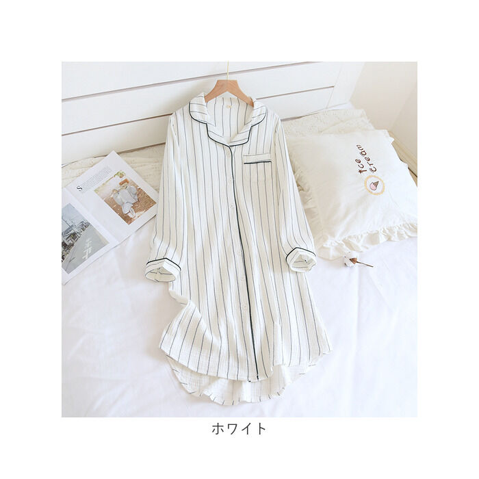 BACKYARD FAMILY「パジャマ ワンピース レディース 通販 ルームワンピース ルームウェア ロングシャツ 室内着」|ルームウェア|