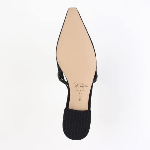 銀座かねまつ「【本革】シアーバックベルトパンプス」|パンプス|