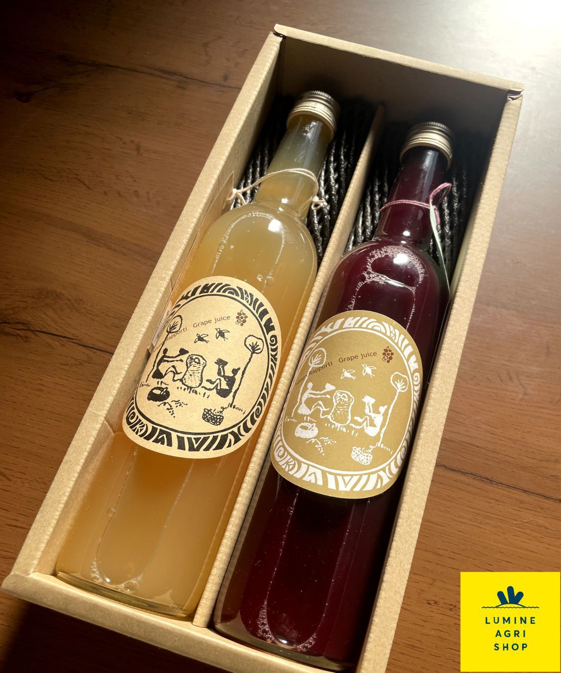 LUMINE AGRI SHOP「大野農園のぶどうジュース 赤・白2本セット」|水・飲料・コーヒー・紅茶|