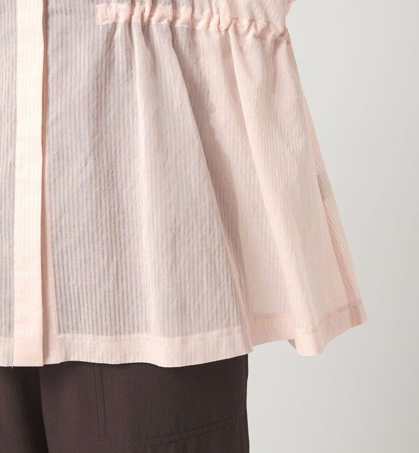 UNITED ARROWS green label relaxing「【結論シリーズ】ギャザーハイウエストブラウス［size SHORTあり］」|シャツ・ブラウス|
