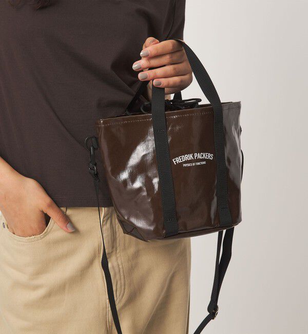 UNITED ARROWS green label relaxing「【別注】＜FREDRIK PACKERS＞ドロストバッグ」|ショルダー・メッセンジャー|DK.BROWN
