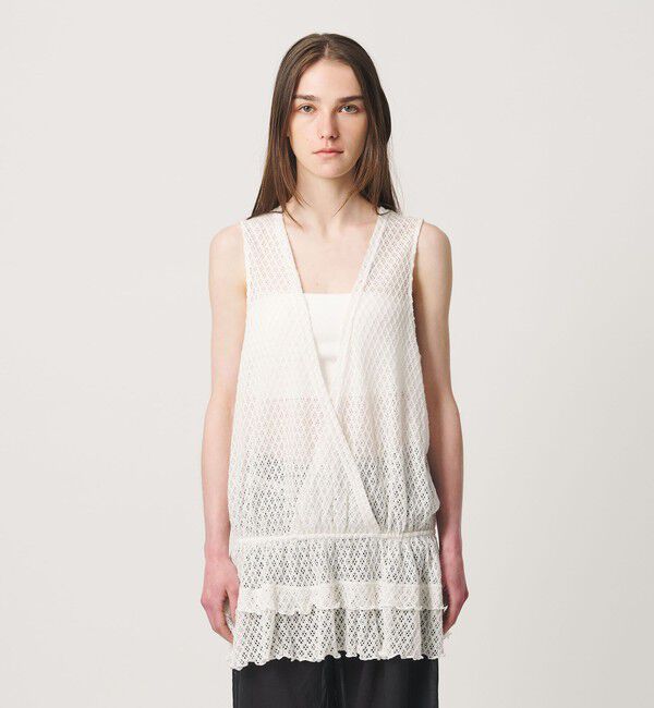 ATTISESSION「＜ATTISESSION＞レース カシュクール ブラウス」|Tシャツ・カットソー|