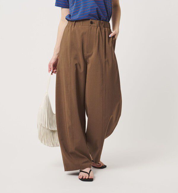 BEAUTY&YOUTH UNITED ARROWS「バックゴム カーブパンツ UVカット 防シワ ウォッシャブル」|チノ|
