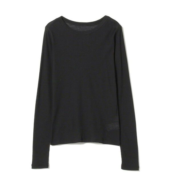 Ray BEAMS 「テレコ リブ クルーネック トップス」|Tシャツ・カットソー|