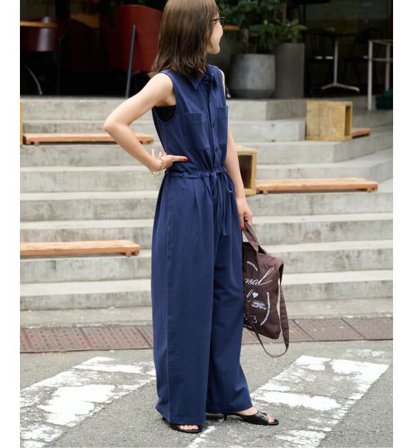 OUTDOOR PRODUCTS Usual Things「≪予約≫カットソーノースリシャツオールインワン」|オールインワン|