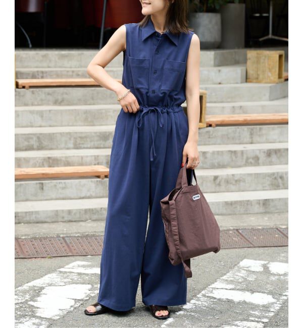 OUTDOOR PRODUCTS Usual Things「≪予約≫カットソーノースリシャツオールインワン」|オールインワン|