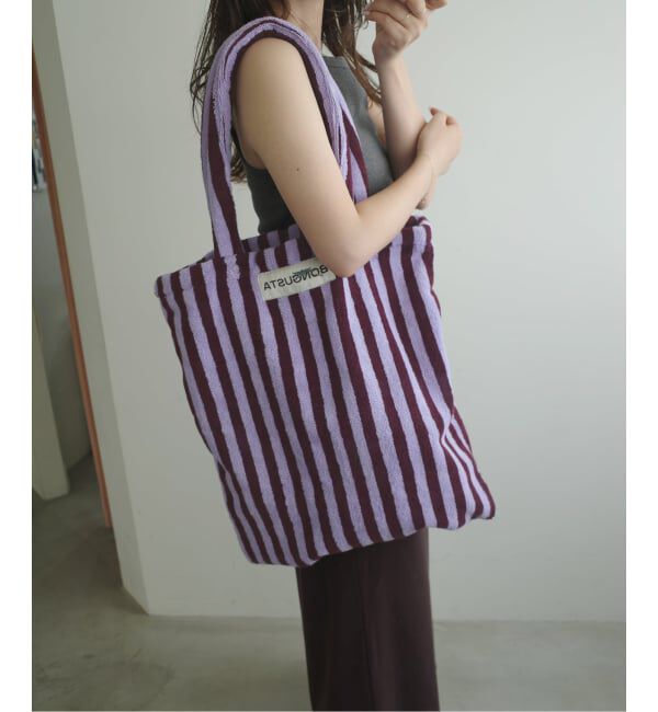 SLOBE IENA「《追加》BONGUSTA/ボングスタ naram striped トートバッグ」|トートバッグ|