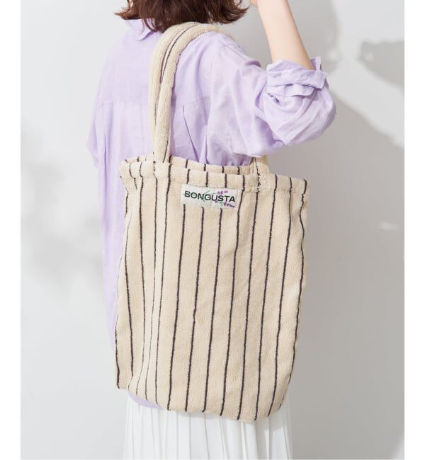 SLOBE IENA「《追加》BONGUSTA/ボングスタ naram striped トートバッグ」|トートバッグ|