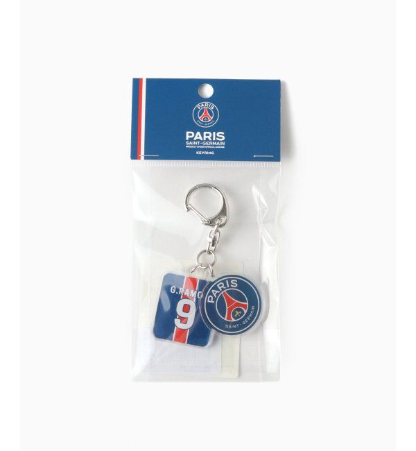 Paris Saint-Germain「【Paris Saint-Germain / パリ・サン＝ジェルマン】 JUSTICE PLAYER KEYCHAIN」|その他|グレーC